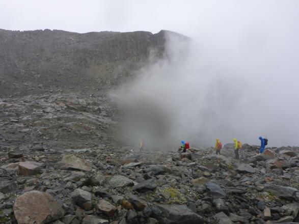 Kurz vor dem Erreichen des Turmferner See