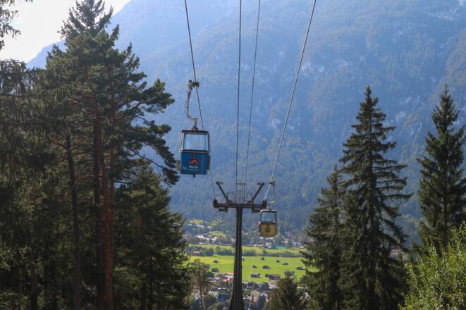 Schummeln erlaubt, die Mittelstation der Wankbahn liegt kurz oberhalb der Ecken-Hütte