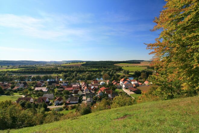 Blick auf den Bad Abbacher Ortsteil Oberndorf