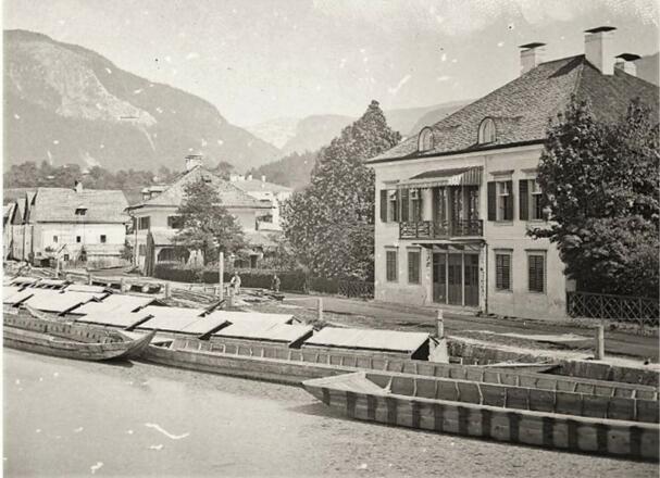 Traun Kai, Salzzillen, 1870, Archiv ÖNB
