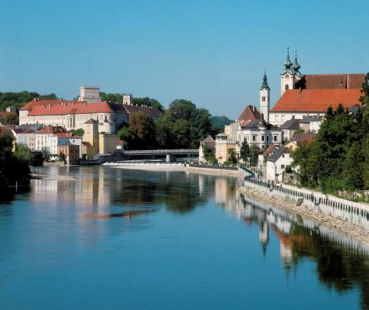 Zusammenfluss von Enns und Steyr