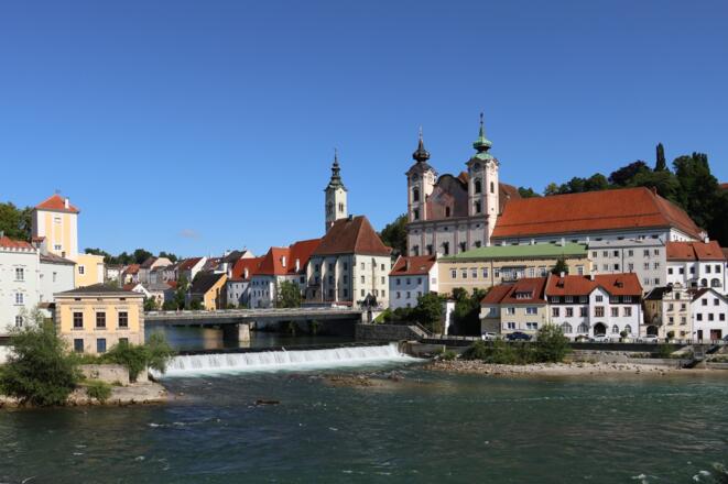Zusammenfluss von Enns und Steyr