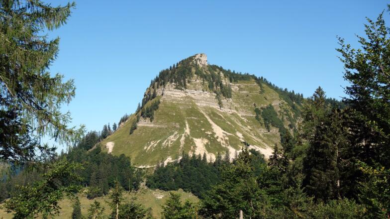 Holzeck 1603m am Rückweg um 1350m