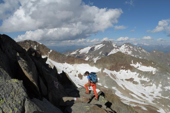 Anstieg zum Becherhaus