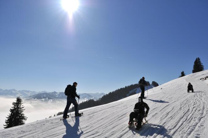 Viel Platz für Rodler, Skifahrer und Schneeschuhwanderer