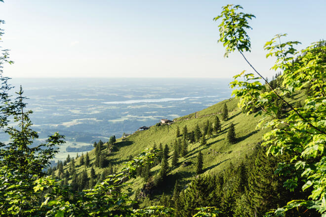 Blick auf die Seitenalmen