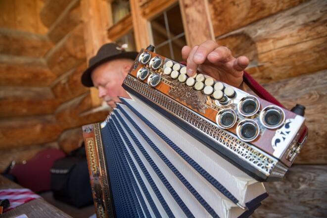 Musikanten auf der Kolbensattelhütte