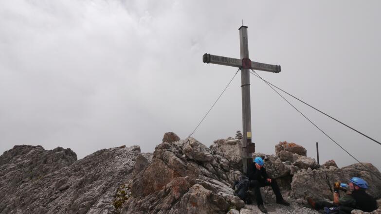 Auf dem Gipfel der Mädelegabel