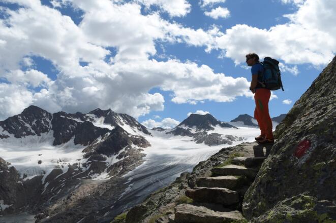Anstieg zum Becherhaus