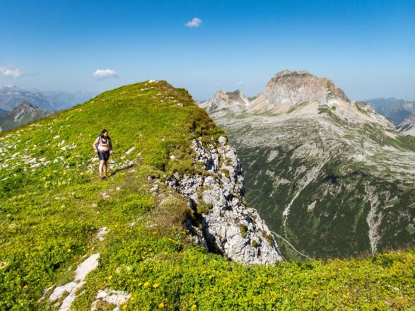 Fast oben angekommen. Noch ein letzter Aufschwung steht vor uns.