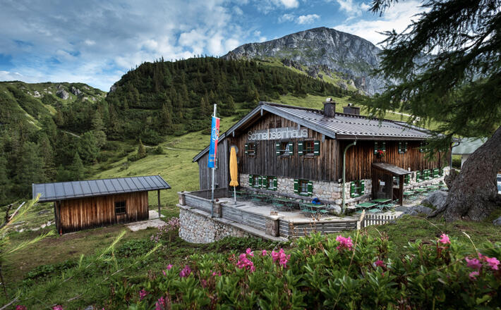 Das Schneibsteinhaus im Hagengebirge