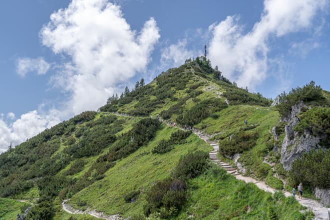 Der Weg hinauf zum Jennergipfel