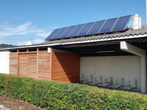 Solarthermie Umkleidegebäude SV Freistadt