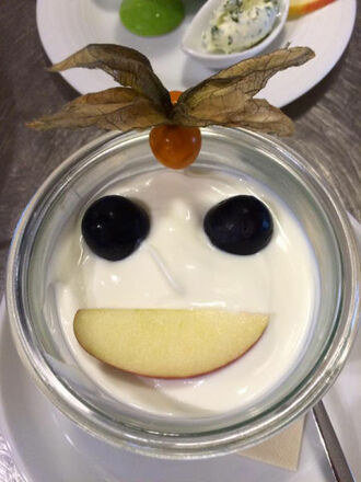 Joghurt mit Smiley