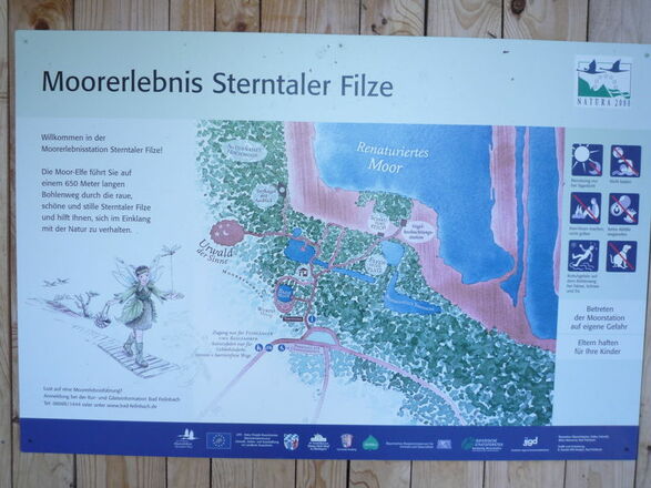 Übersichtskarte der Sterntaler Filze.