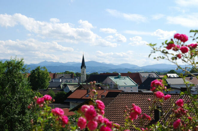 Über den Dächern von Bad Aibling