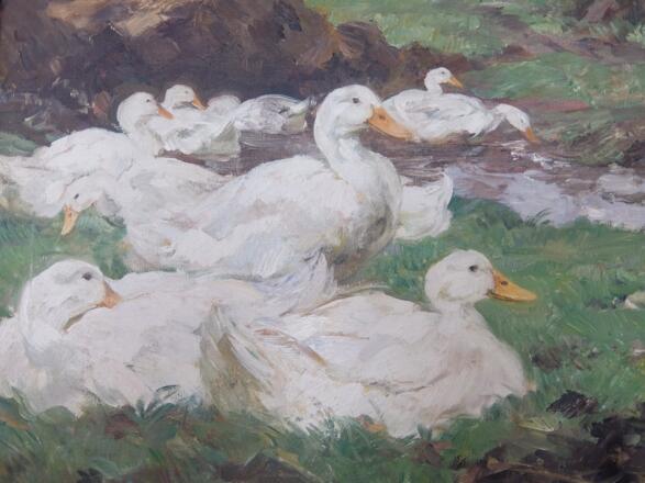 Enten, Ölgemälde