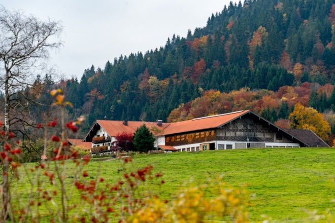 Wallnerhof Inzell im Herbst
