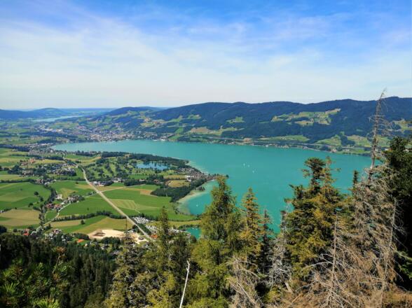 Mondsee, im Hintergrund der Irrsee