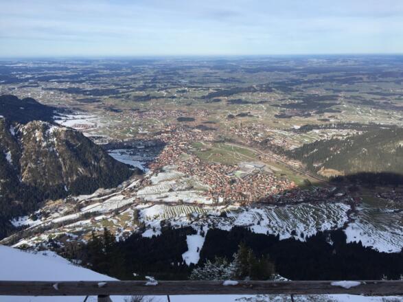 Blick von der Ostlerhütte über das Allgäu
