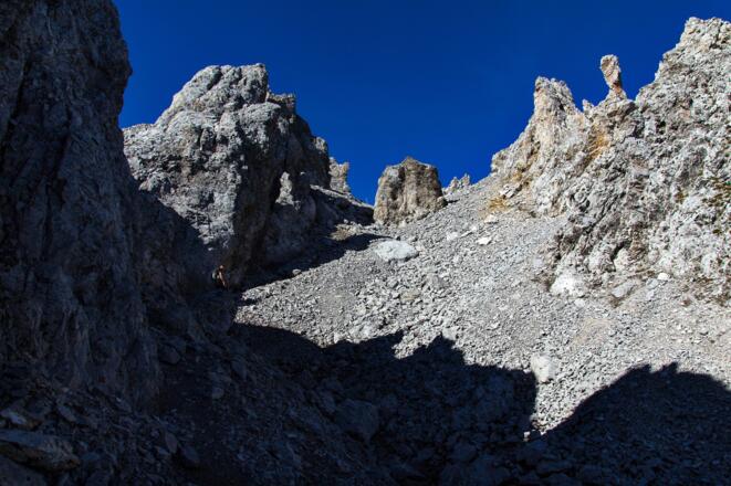 zwischen den Türmen, kurz vorm Gipfel