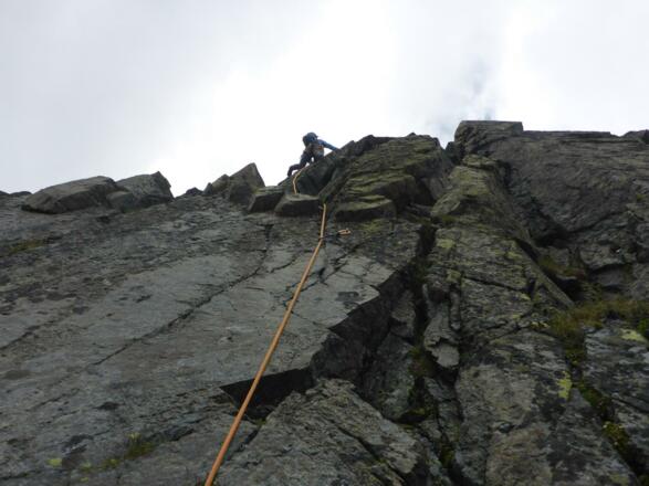 Vom 17. Stand in 18. Seillänge