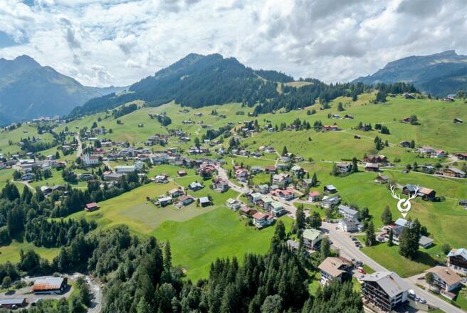 Blick auf Hirschegg