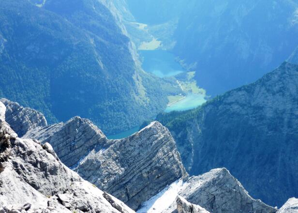 Blick zum Königsee und Obersee