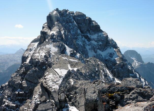 Blick zur Mittelspitze 2713 m. zur Watzmannüberschreitung