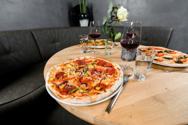 Pizza im Ristorante Theatro