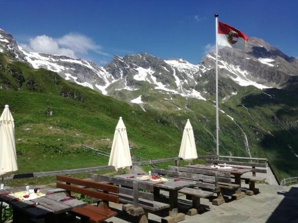 Terrasse Bergrestaurant Mooserboden