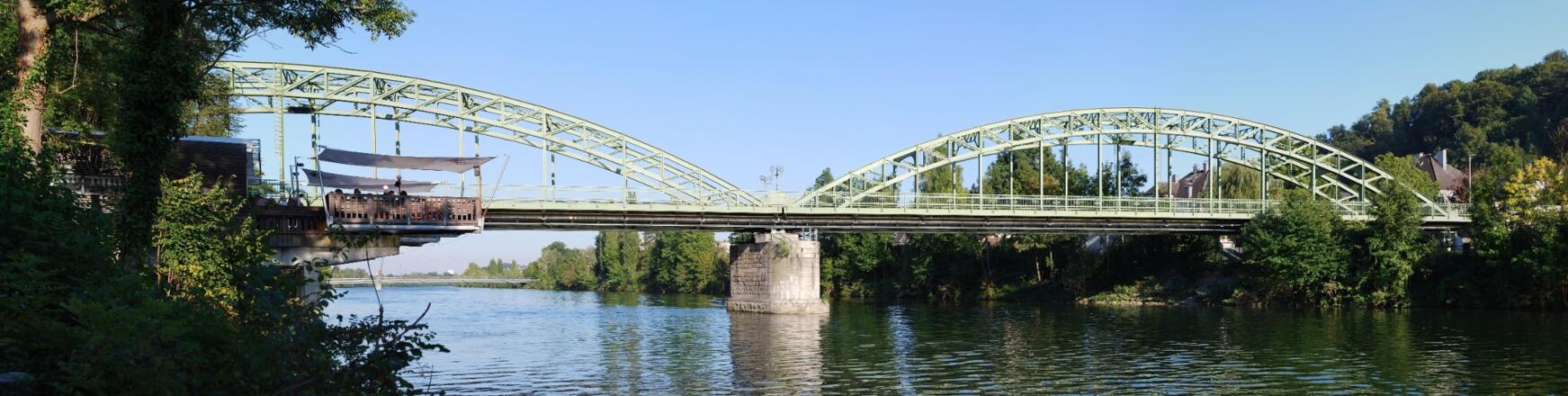 Die alte Traunbrücke in Wels