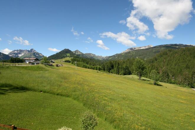 Blick von den Ferienwohnungen