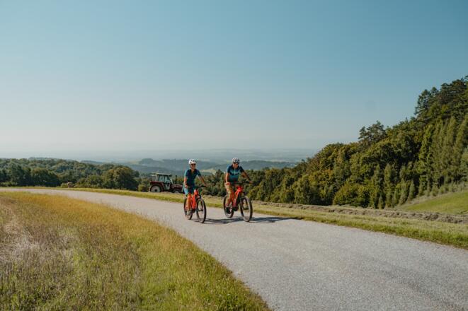 Radtour am Donauradweg zum Weltstein Schwertberg