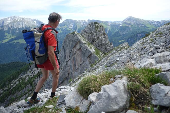 Der Ostgrat zum Mooslahnerkopf ist spektakulär, aber halb so wild.