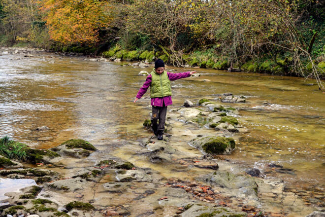 Verweilen, Spielen und Picknicken an der Leiblach