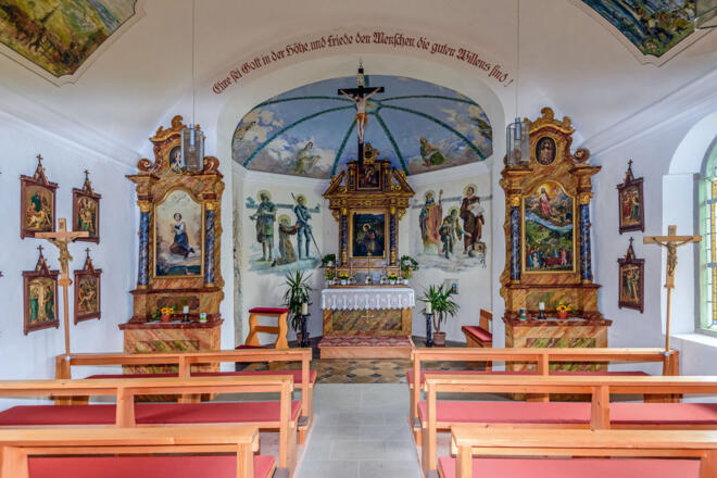 Barocker Hochaltar in der Wendelinskapelle 