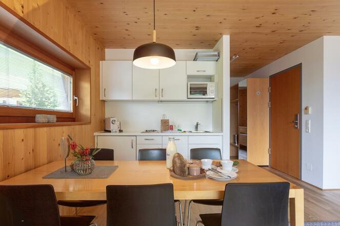 Küche im Appartement Mittagsspitz