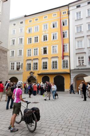 Salzburg bei Mozarts Geburtshaus