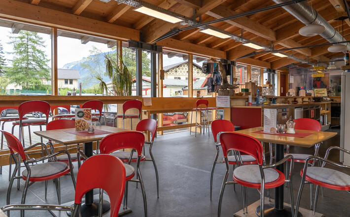 Das Bistro im Bergsteigerhaus Ganz