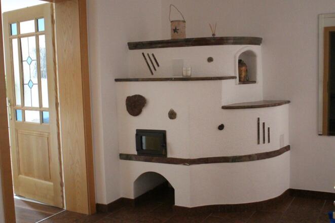 Speicherofen im Vorraum