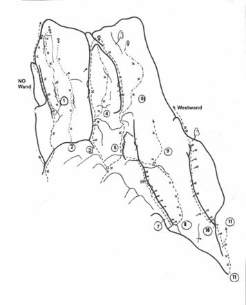 Topo Pfennigstein - Nordwestwand