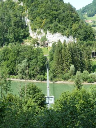 Hängeseilbrücke über die Enns