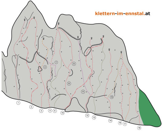 Topo Langenstein Hauptwand