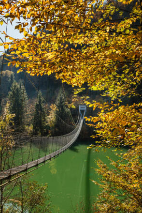 Hängeseilbrücke über die Enns
