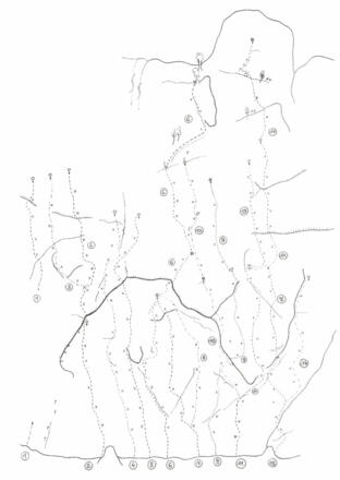 Topo Pfennigsteinmauer - Fang den Hut