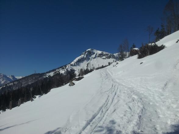 Bei der Querung Richtung Steyrerhütte