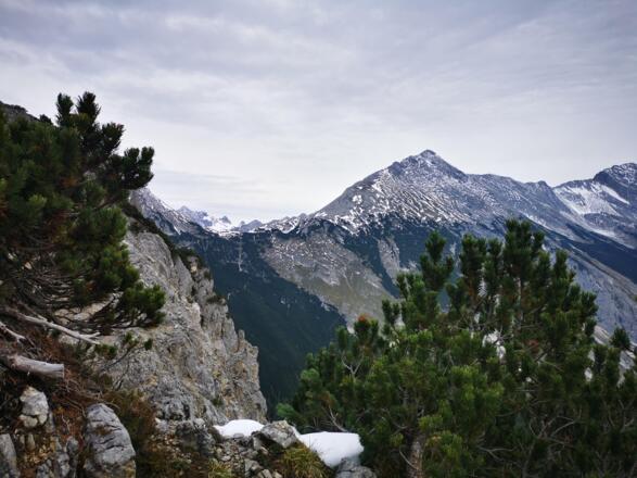 Blick zur Speckkarspitze und zum Lafatscherjoch