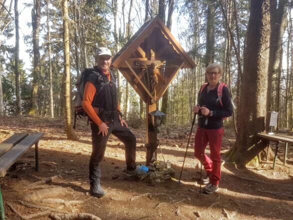 Gipfelkreuz Spadenberg 1000m