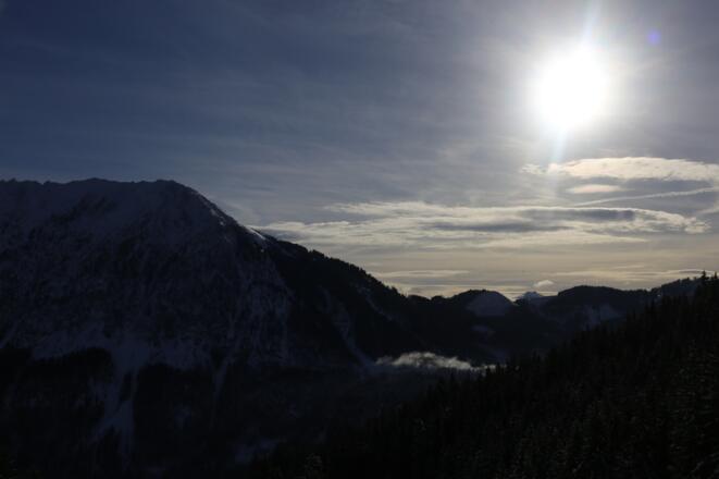 Bosruck und Sonne